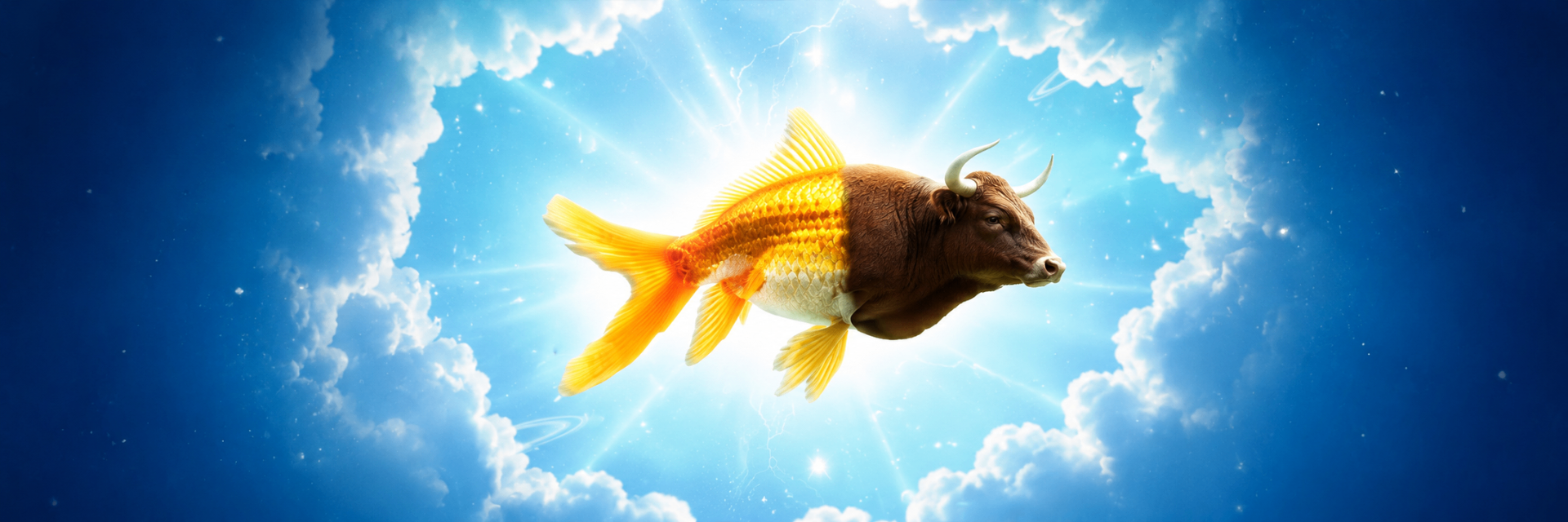 $Bullish banner β a fish with a bull's head